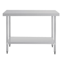 Afbeelding in Gallery-weergave laden, Vogue RVS werktafel zonder achteropstand 90x120x70cm