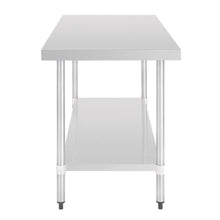 Afbeelding in Gallery-weergave laden, Vogue RVS werktafel zonder achteropstand 90x150x70cm