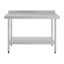 Afbeelding in Gallery-weergave laden, Vogue RVS werktafel met achteropstand 90x120x70cm