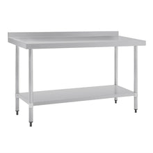 Afbeelding in Gallery-weergave laden, Vogue RVS werktafel met achteropstand 90x150x70cm