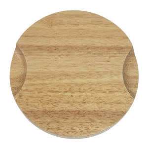 Olympia heveahouten onderzetter 11,5cm