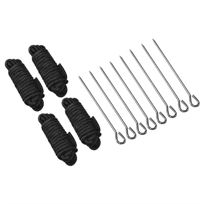 Reserveset 8x haringen en 4x scheerlijnen voor Bolero aluminium tuinpaviljoen