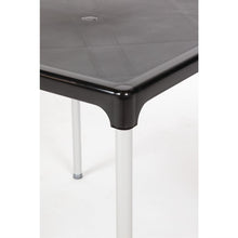 Afbeelding in Gallery-weergave laden, Bolero vierkante horeca tafel met aluminium poten zwart 75cm