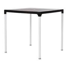 Afbeelding in Gallery-weergave laden, Bolero vierkante horeca tafel met aluminium poten zwart 75cm