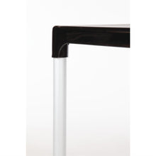 Afbeelding in Gallery-weergave laden, Bolero vierkante horeca tafel met aluminium poten zwart 75cm
