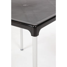 Afbeelding in Gallery-weergave laden, Bolero vierkante horeca tafel met aluminium poten zwart 75cm