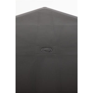 Bolero vierkante horeca tafel met aluminium poten zwart 75cm