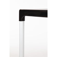 Afbeelding in Gallery-weergave laden, Bolero vierkante horeca tafel met aluminium poten zwart 75cm