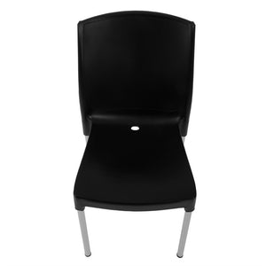 Bolero stapelbare zwarte stoelen (4 stuks)