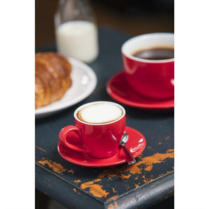 Olympia Café espresso schotel rood (12 stuks)