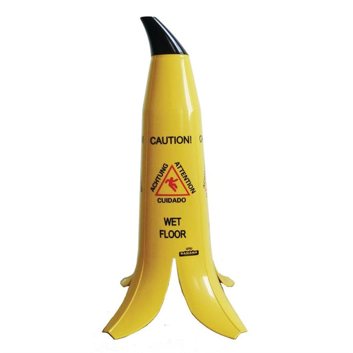 Bananenschil waarschuwingsbord 