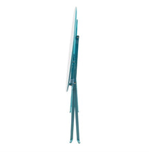 Afbeelding in Gallery-weergave laden, Bolero ronde stalen opklapbare tafel turquoise 59,5cm