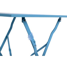 Afbeelding in Gallery-weergave laden, Bolero vierkante opklapbare stalen tafel turquoise 60cm