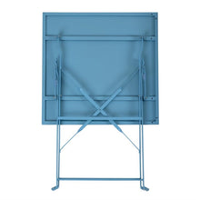 Afbeelding in Gallery-weergave laden, Bolero vierkante opklapbare stalen tafel turquoise 60cm