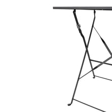 Afbeelding in Gallery-weergave laden, Bolero vierkante stalen klaptafel zwart 60cm