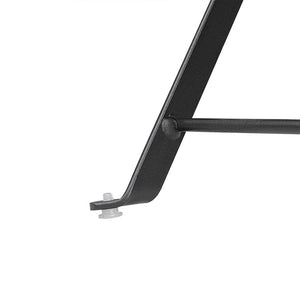 Bolero vierkante stalen klaptafel zwart 60cm
