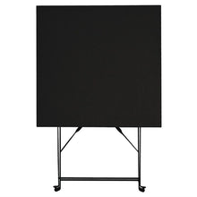 Afbeelding in Gallery-weergave laden, Bolero vierkante stalen klaptafel zwart 60cm