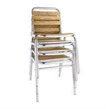 Afbeelding in Gallery-weergave laden, Bolero aluminium en essenhouten stoelen (4 stuks)