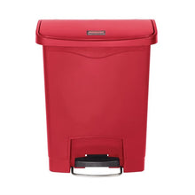 Afbeelding in Gallery-weergave laden, Rubbermaid Slim Jim Front Step pedaalemmer 30L rood