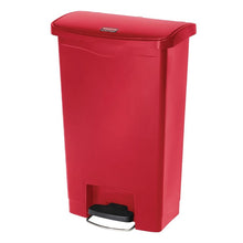 Afbeelding in Gallery-weergave laden, Rubbermaid Slim Jim Front Step pedaalemmer 50L rood