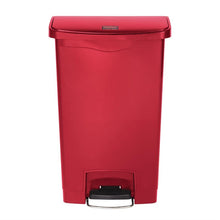 Afbeelding in Gallery-weergave laden, Rubbermaid Slim Jim Front Step pedaalemmer 50L rood