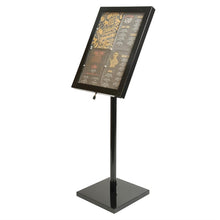 Afbeelding in Gallery-weergave laden, Securit LED info display zwart (incl. paal en voet)