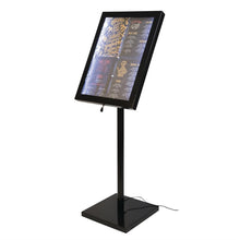 Afbeelding in Gallery-weergave laden, Securit LED info display zwart (incl. paal en voet)