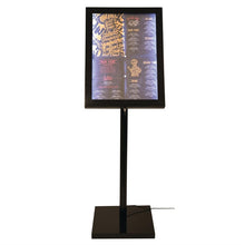Afbeelding in Gallery-weergave laden, Securit LED info display zwart (incl. paal en voet)