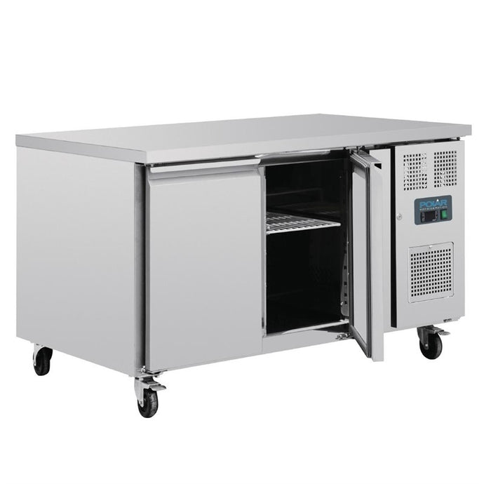 Polar U-serie 2-deurs counter met euronorm opslag 427L