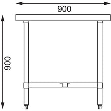 Afbeelding in Gallery-weergave laden, Vogue roestvrijstalen middentafel 1800mm