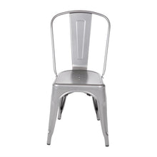 Afbeelding in Gallery-weergave laden, Bolero Bistro stalen stoel grijs (4 stuks)