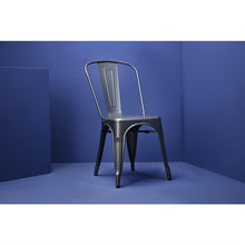 Afbeelding in Gallery-weergave laden, Bolero Bistro stalen stoel grijs (4 stuks)