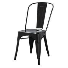 Afbeelding in Gallery-weergave laden, Bolero Bistro stalen stoel zwart (4 stuks)