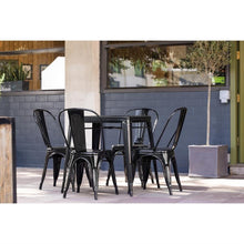Afbeelding in Gallery-weergave laden, Bolero Bistro stalen stoel zwart (4 stuks)