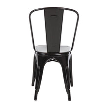 Afbeelding in Gallery-weergave laden, Bolero Bistro stalen stoel zwart (4 stuks)