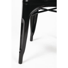 Afbeelding in Gallery-weergave laden, Bolero Bistro stalen stoel zwart (4 stuks)
