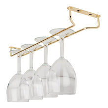 Afbeelding in Gallery-weergave laden, Glasrek messing 41cm
