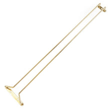 Afbeelding in Gallery-weergave laden, Glasrek messing 61cm