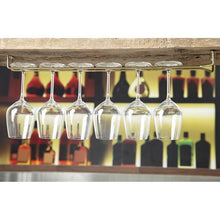 Afbeelding in Gallery-weergave laden, Glasrek messing 61cm
