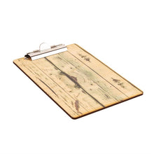 Afbeelding in Gallery-weergave laden, Olympia menu klembord met hout-effect A4