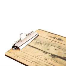 Afbeelding in Gallery-weergave laden, Olympia menu klembord met hout-effect A4