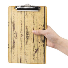 Afbeelding in Gallery-weergave laden, Olympia menu klembord met hout-effect A5