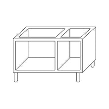 Afbeelding in Gallery-weergave laden, Gastro M 600 open onderkast 90 cm breed 60/90 B