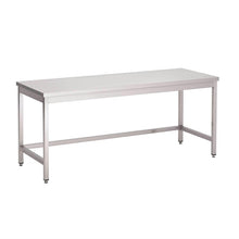 Afbeelding in Gallery-weergave laden, Gastro M RVS werktafel zonder onderblad 85x70x70cm
