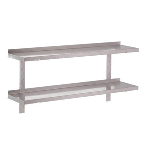 Gastro M RVS wandplank zonder steunen 100x40cm