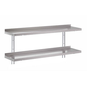 Gastro M RVS wandplank zonder steunen 100x40cm