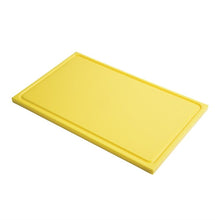 Afbeelding in Gallery-weergave laden, Gastro M GN1/2 HDPE snijplank met sapgeul geel