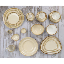 Afbeelding in Gallery-weergave laden, Olympia Kiln driehoekige borden zandsteen 16,5cm (6 stuks)