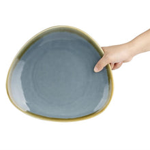 Afbeelding in Gallery-weergave laden, Olympia Kiln driehoekige borden blauw 28cm (4 stuks)