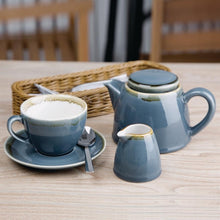 Afbeelding in Gallery-weergave laden, Olympia Kiln cappuccinoschotels blauw 14cm (6 stuks)